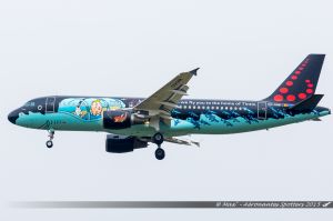 Airbus A320 (OO-SNB) Brussels Airlines "Tintin - Rackham special c/s"
