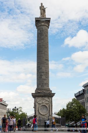 La colonne Nelson de Montréal, érigée en mémoire de l'amiral Horatio Nelson
