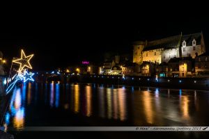 Illuminations 2015 : Vieux Chateau et la Mayenne